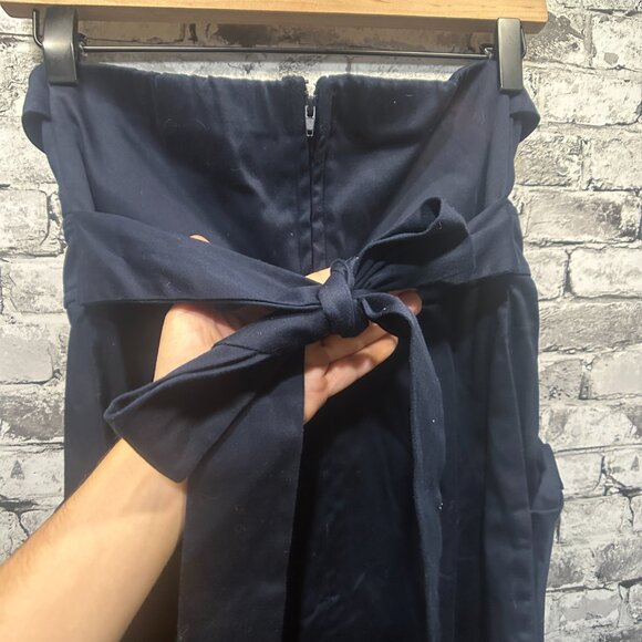 EUC City Triangles Navy Blue Mini Dress w/Tie Size 3 - Picture 9 of 14